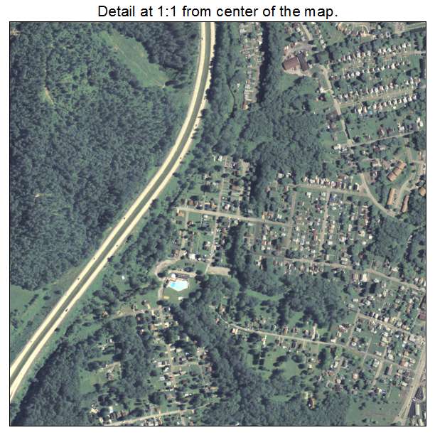 Harrison Township, Pennsylvania aerial imagery detail