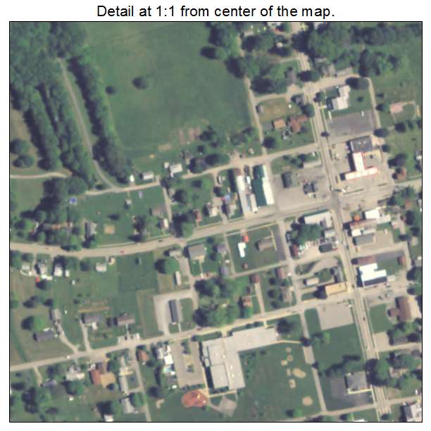 Harrisville, Pennsylvania aerial imagery detail