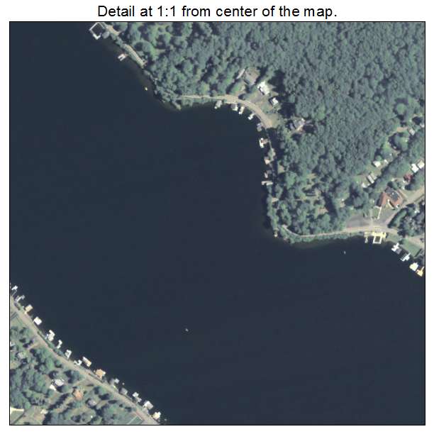 Harveys Lake, Pennsylvania aerial imagery detail