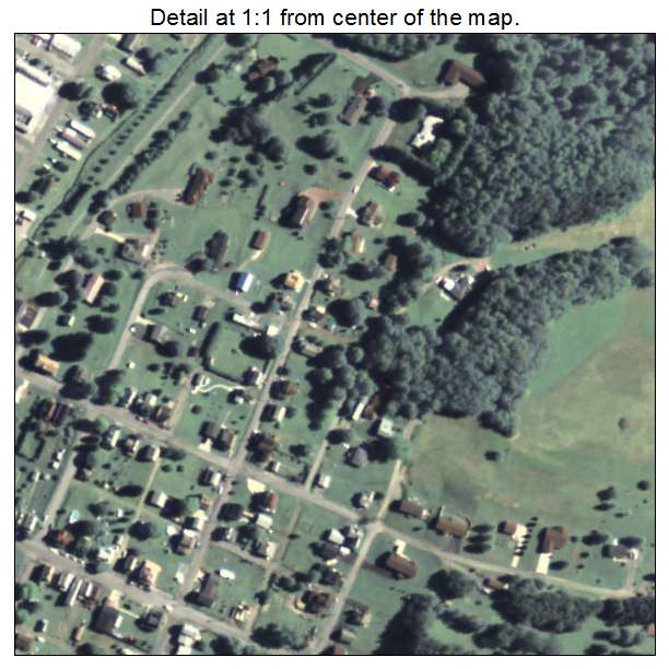 Hastings, Pennsylvania aerial imagery detail