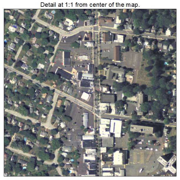 Hatboro, Pennsylvania aerial imagery detail