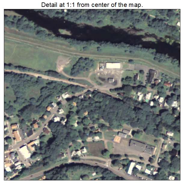 Hawley, Pennsylvania aerial imagery detail