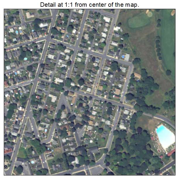 Hellertown, Pennsylvania aerial imagery detail