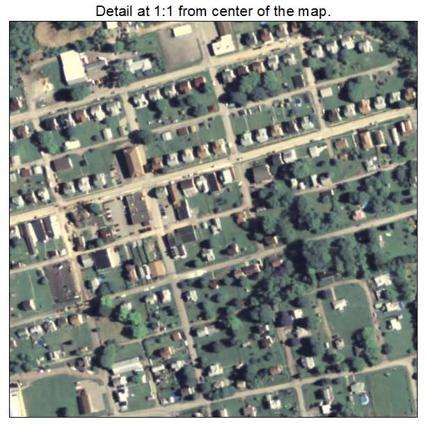 Herminie, Pennsylvania aerial imagery detail