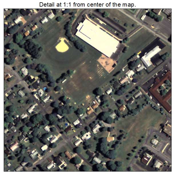 Highland Park, Pennsylvania aerial imagery detail