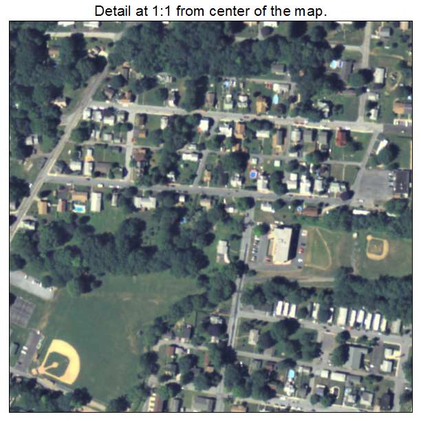 Highspire, Pennsylvania aerial imagery detail