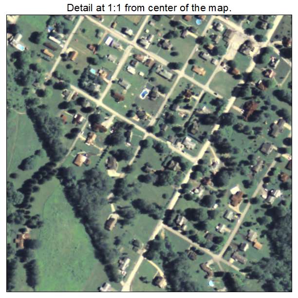 Hiller, Pennsylvania aerial imagery detail