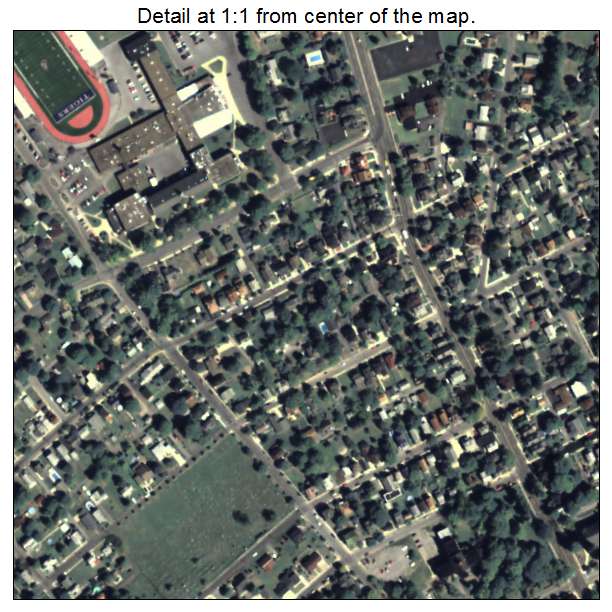 Hollidaysburg, Pennsylvania aerial imagery detail