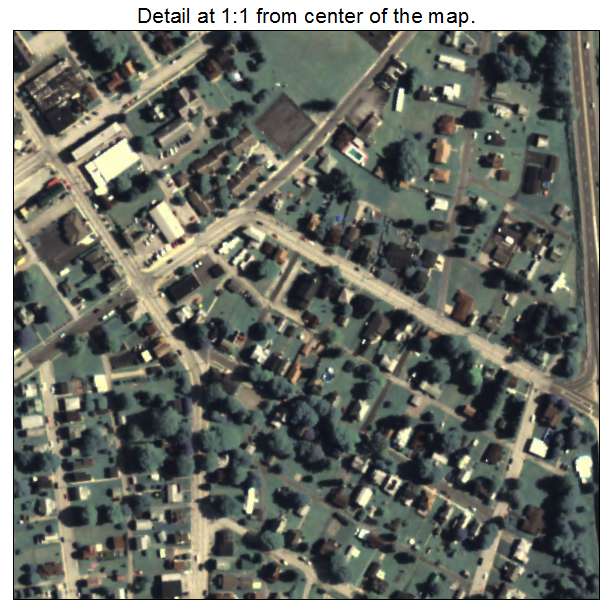 Homer City, Pennsylvania aerial imagery detail
