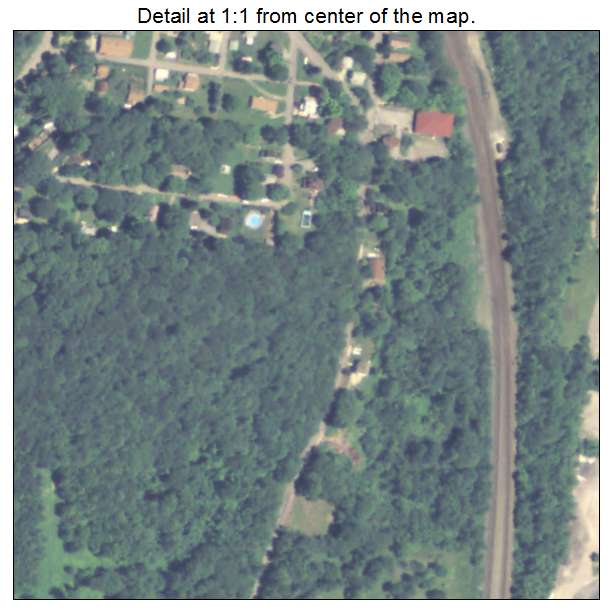 Homewood, Pennsylvania aerial imagery detail