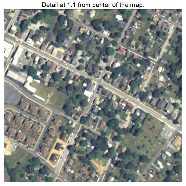 Honey Brook, Pennsylvania aerial imagery detail