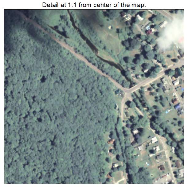 Hop Bottom, Pennsylvania aerial imagery detail