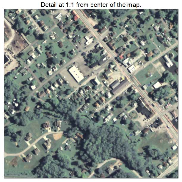 Hopwood, Pennsylvania aerial imagery detail
