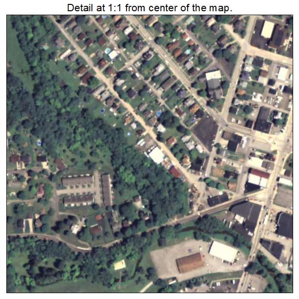 Houston, Pennsylvania aerial imagery detail