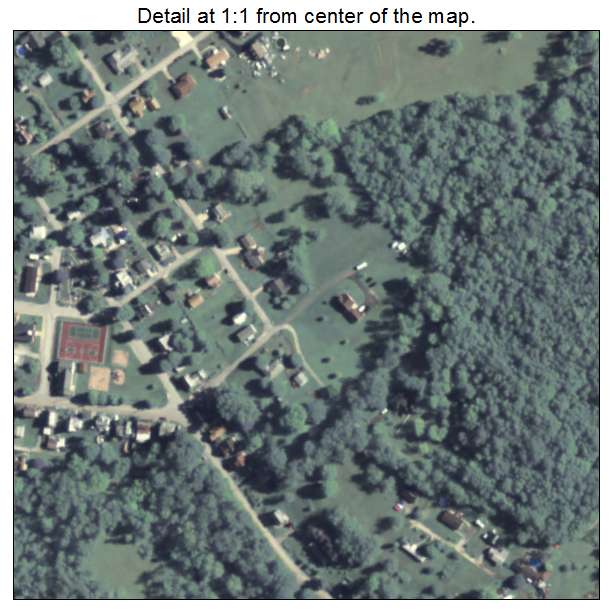 Hunker, Pennsylvania aerial imagery detail