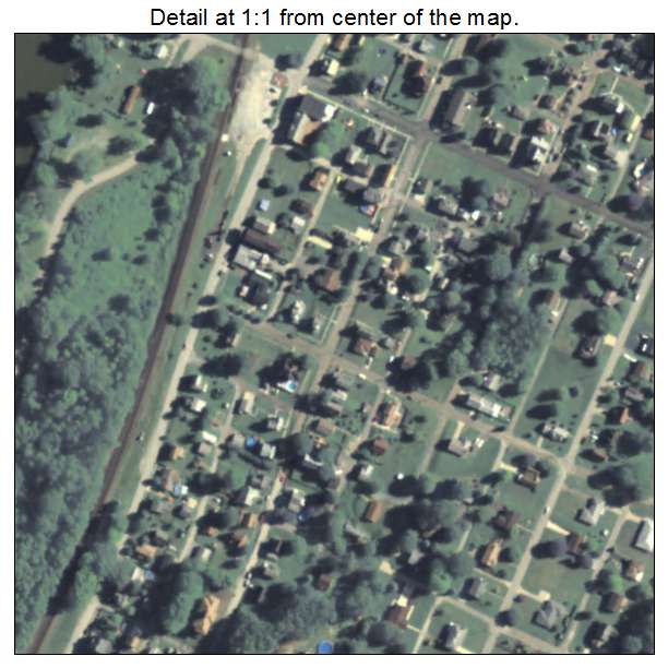 Hyde Park, Pennsylvania aerial imagery detail