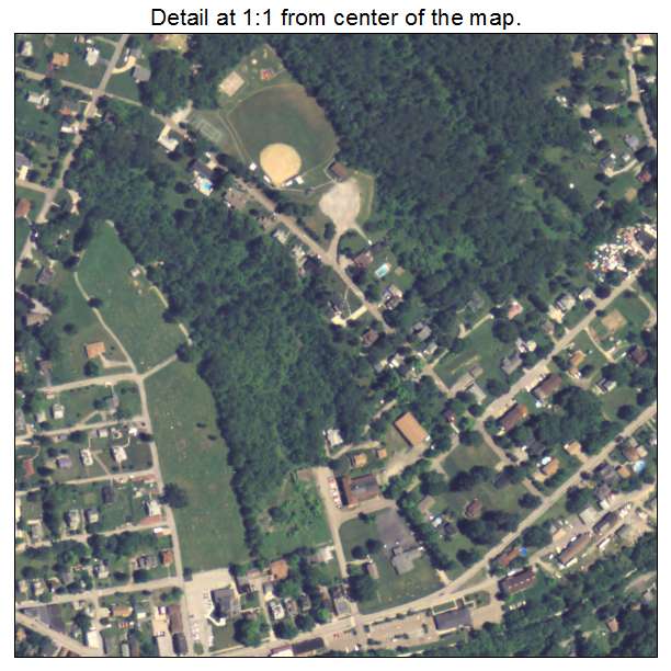Imperial Enlow, Pennsylvania aerial imagery detail