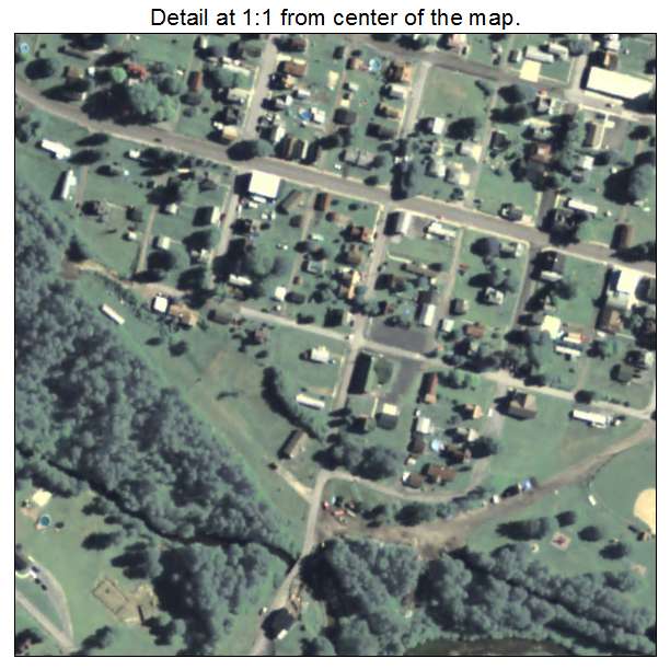 Irvona, Pennsylvania aerial imagery detail