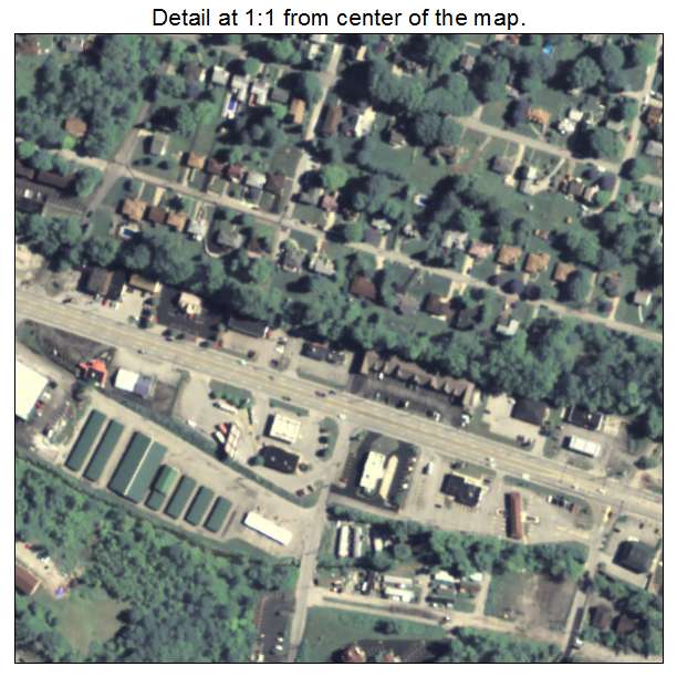 Irwin, Pennsylvania aerial imagery detail