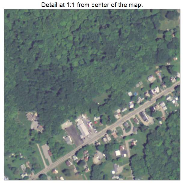 Jackson Center, Pennsylvania aerial imagery detail