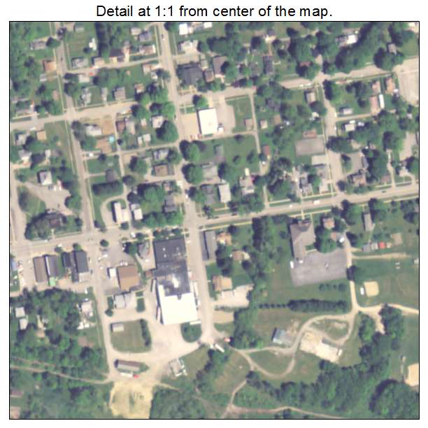 Jamestown, Pennsylvania aerial imagery detail