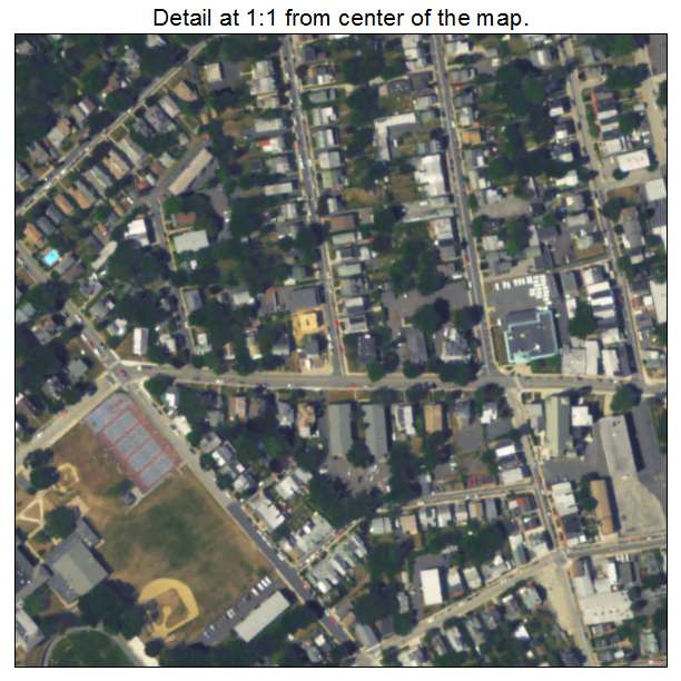 Jenkintown, Pennsylvania aerial imagery detail