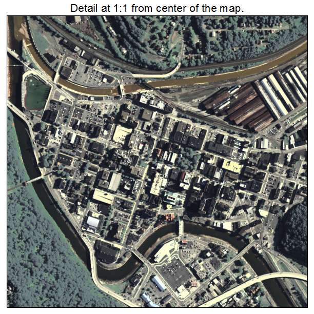 Johnstown, Pennsylvania aerial imagery detail