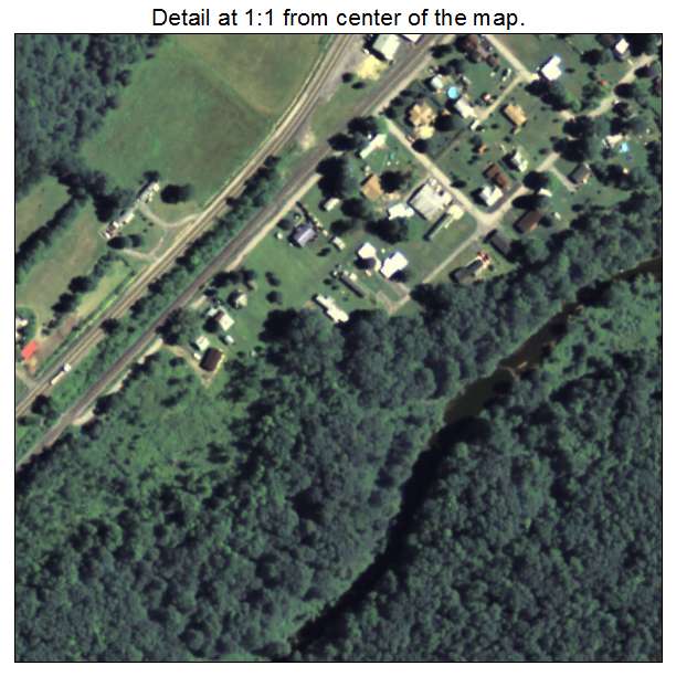 Julian, Pennsylvania aerial imagery detail