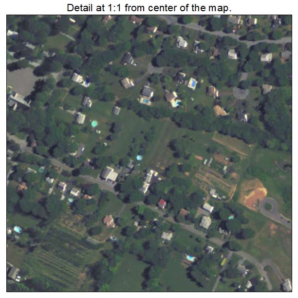 Kenilworth, Pennsylvania aerial imagery detail