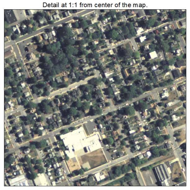 Kennett Square, Pennsylvania aerial imagery detail