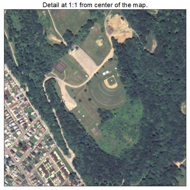 Kittanning, Pennsylvania aerial imagery detail