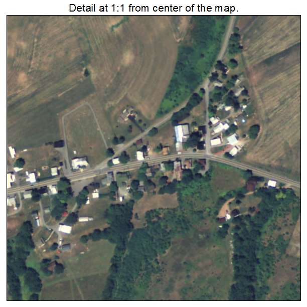 Kratzerville, Pennsylvania aerial imagery detail