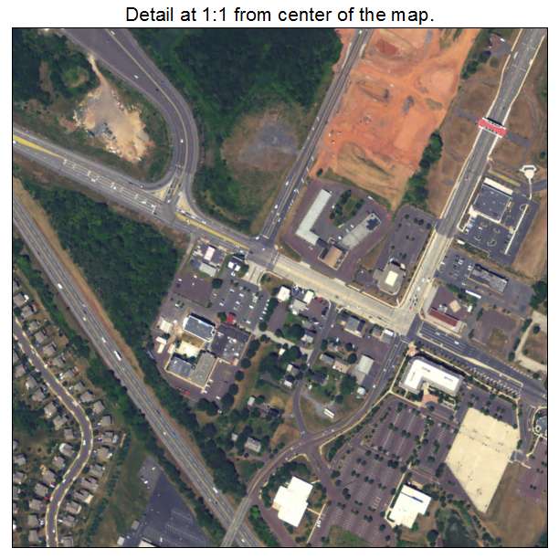 Kulpsville, Pennsylvania aerial imagery detail