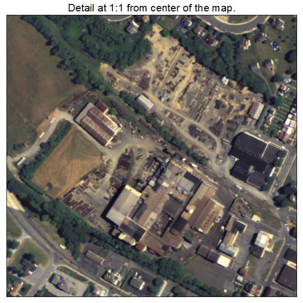 Kutztown, Pennsylvania aerial imagery detail