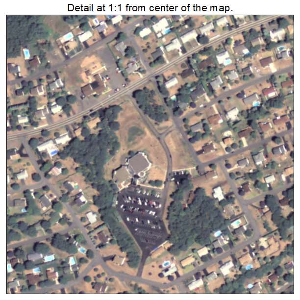 Laflin, Pennsylvania aerial imagery detail