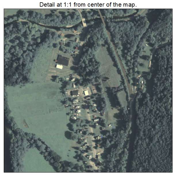 Lanesboro, Pennsylvania aerial imagery detail