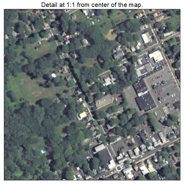 Langhorne, Pennsylvania aerial imagery detail