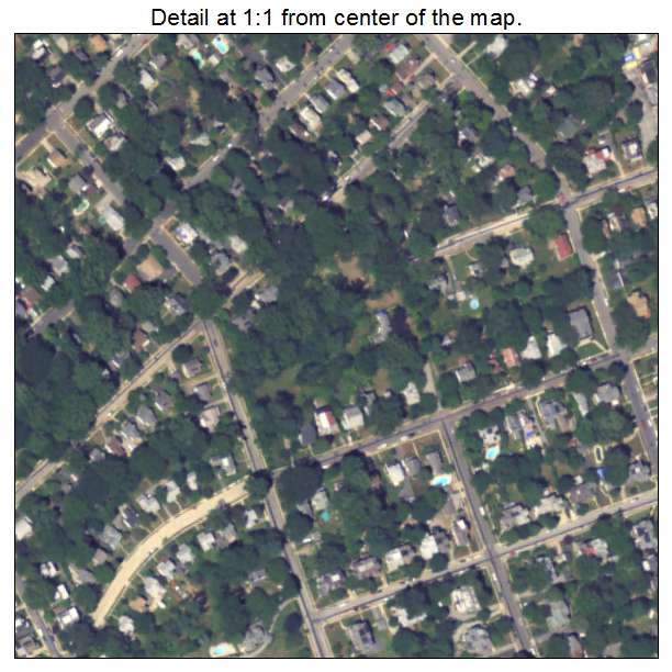 Lansdowne, Pennsylvania aerial imagery detail