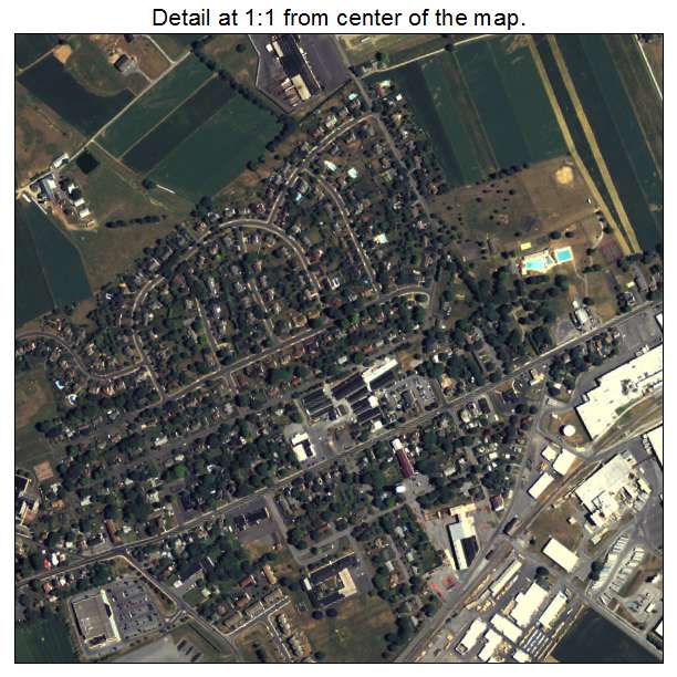Leacock Leola Bareville, Pennsylvania aerial imagery detail