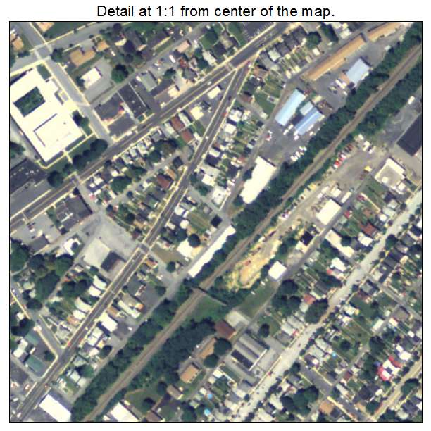 Lemoyne, Pennsylvania aerial imagery detail