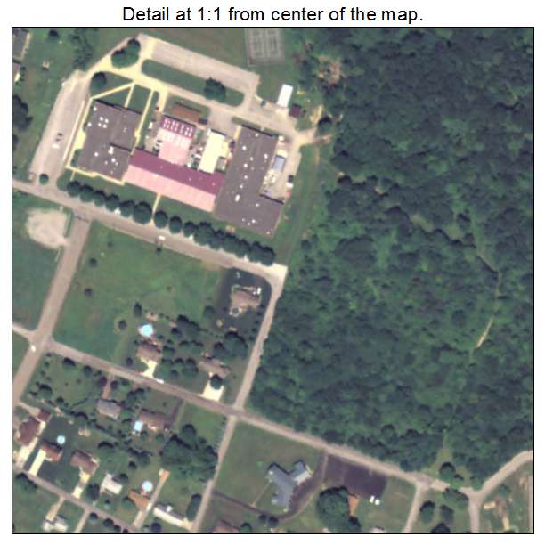 Lenape Heights, Pennsylvania aerial imagery detail