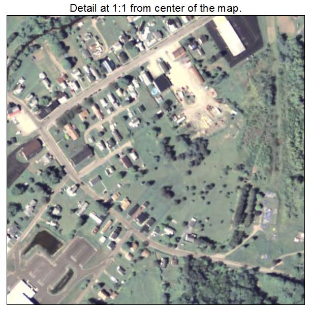 Lewis Run, Pennsylvania aerial imagery detail