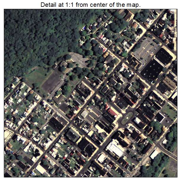 Lewistown, Pennsylvania aerial imagery detail