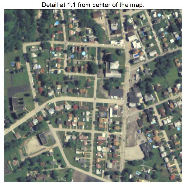 Liberty, Pennsylvania aerial imagery detail