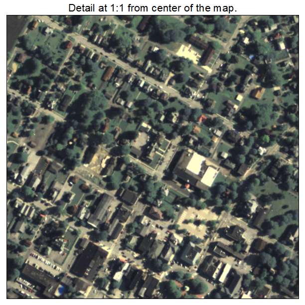 Ligonier, Pennsylvania aerial imagery detail