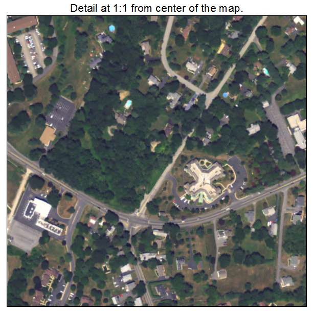 Lima, Pennsylvania aerial imagery detail