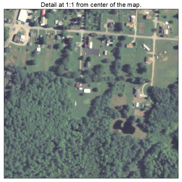 Lincolnville, Pennsylvania aerial imagery detail