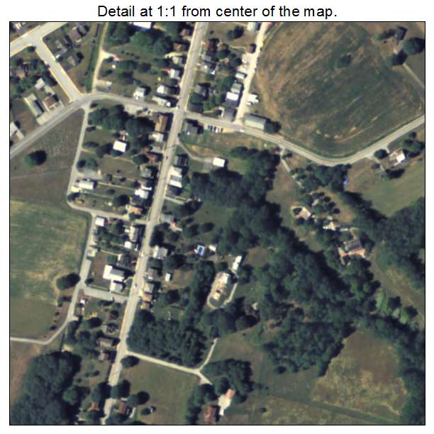 Loganville, Pennsylvania aerial imagery detail