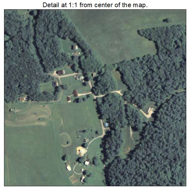 Long Branch, Pennsylvania aerial imagery detail