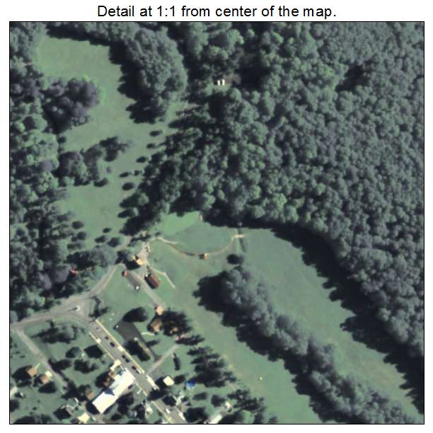 Loretto, Pennsylvania aerial imagery detail